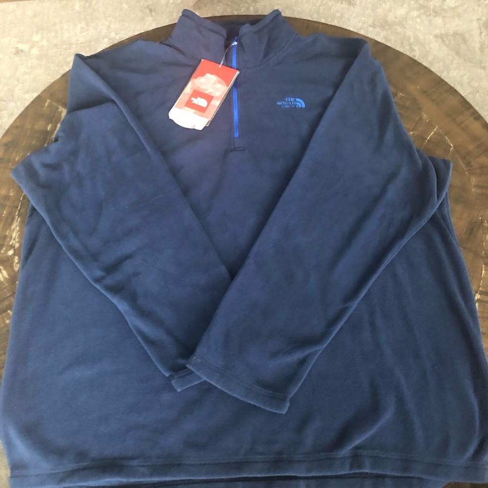 The North Face Navy Fleece with Blue Logo